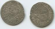 RDR Schlesien Brieg 3 Kreuzer (Groschen) Silber G5105 - Leopold I. 1658-1705 Österreich -