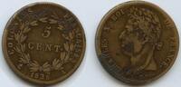 Französische Kolonien Guyana French Guiana 5 Centimes G2656 - Guadeloupe Martinique Saint Dominique French colonies Charles X. -