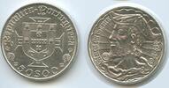 Portugal Republik - República Portuguesa 50 Escudos Silber G7875 - 500th Anniversary of birth of Vasco da Gama -