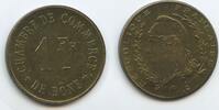Algerien Commune of Bône Department of Constantine 1 Franc Token Coinage GB1347 - SEHR RAR Algeria Bône Chamber of Commerce -