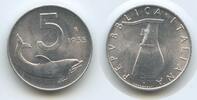Italien Republik 5 Lire G2887 - Dolphin Rudder Republic Italia Italy -