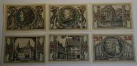 Deutsches Reich Weimar Notgeldscheine Serie 6 Stück GB069 - Germany Arnstadt Emergency money serie Paper Money -
