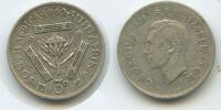 Südafrika 3 Pence Silber G3156 - King George VI. South Africa Suid-Afrika -
