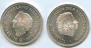 Niederlande 10 Gulden Silber GS120 - 25th Anniversary of Liberation - Juliana 1948-1980 Netherlands -