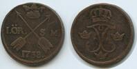 Schweden 1 Öre (1 Øre) G2025 - Friedrich I. 1720-1751 Svergie Sweden -