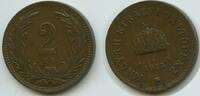 Ungarn Kaiserreich 2 Filler G14976 - Franz Joseph I.1848-1916 Austria Hungary -