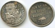 Österreich Glücksbringer Glücksmünze Neujahrsmünze L2313 - Kutsche mit Engerl in Wien - Glücksschwein Prosit Neujahr -