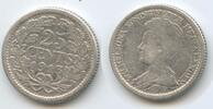 Niederlande 25 Cents G14533 - Wilhelmina I. RAR Netherlands -
