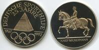 Deutschland Bundesrepublik Medaille GY145 - Josef Neckermann - 25 Jahre Deutsche Sporthilfe 1967-1992 -
