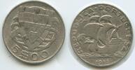 Portugal 5 Escudos Silber H0660 - Portugal Sail-Ship Republica Portuguesa -