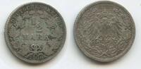 Deutsches Reich Kaiserreich ½ Mark Silber G4703 - Wilhelm II. 1888-1918 Germany Empire -