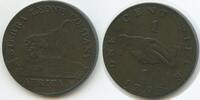 Sierra Leone Company 1 Cent G1088 - Very Scarce Lion Africa -