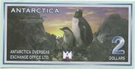 Antarctica Arktische Gebiete 2 Dollar GB272 - Banknote Pinguin Paper Money Antarctica Penguins Erebus -