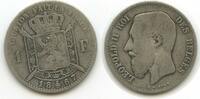 Belgien Königreich 1 Franc Silber M#6621 - Des Belges - Leopold II. 1865-1909 Belgium -