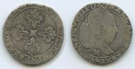 Frankreich Demi Franc (½ Franc) G12436 - SEHR RAR Heinrich III. 1574-1589 - Henri III. France -