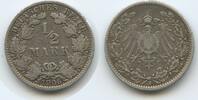 Deutsches Reich Kaiserreich ½ Mark Silber G4696 - Germany Empire Wilhelm II. -
