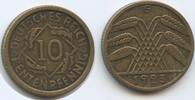Deutsches Reich Weimar 10 Rentenpfennig G10148 - Germany Weimar Scarce -