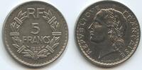 Frankreich Paris 5 Francs G1908 -- Laureate France Third Republic -