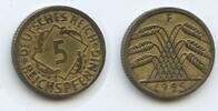 Deutsches Reich Weimar 5 Reichspfennig G4789 - Große 5 RAR Germany Weimar Republic -
