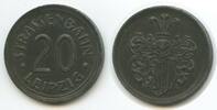 Deutsches Reich Kaiserreich 20 Pfennig Notgeld Strassenbahn T407 - Strassenbahnmarke Leipzig Tram-Token -