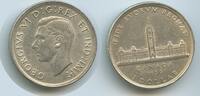 Kanada 1 Dollar GS531 - Royal Visite RAR Silber Georg VI. Canada -