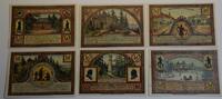 Deutsches Reich Weimar Notgeldscheine Serie 6 Stück GB123 - Ilmenau Emergency money serie Paper Money Germany -