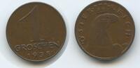 Österreich 1.Republik 1 Groschen G12045 - Austria SCARCE YEAR - Keydate! -