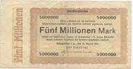Deutsches Reich Weimar 5 Millionen Mark GB083 - Klingenthal Paper Money Germany Banknote -