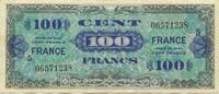 Frankreich Allierte Besatzung 100 Francs GB225 - Banknote Allied Occupation Paper Money France -