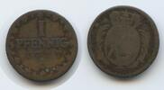 Sachsen-Albertinische Linie 1 Pfennig 1777 C G14037 - Friedrich August III. 1763-1806 Saxony Albertinian Line Schön