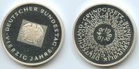 Deutschland Bundesrepublik Silbermedaille GY582 - 40 Jahre deutscher Bundestag 1949-1989 -