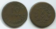 Frankreich Belgien Antwerpen Siege Coinage 10 Centimes G9057 - SEHR RAR Louis XVIII. Siège d'Anvers Antwerp Belgium France -