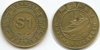 Großbritannien Great Britain United Kingdom Wertmarke $1 Jeton Token M305 - Mayfair Maritime Cruise Ship Queen Elizabeth II. -