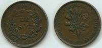 Un Sou Token Coinage (One Cent) 1835-1838 Kanada Lower Canada T274 - Montreal Agriculture & Commerce Canada 