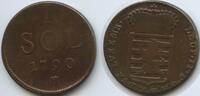 RDR Österreich Luxemburg 1 Sol G7726 - RAR Leopold II. 1790-1792 Austria Luxembourg -