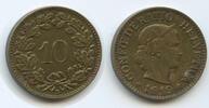 10 Rappen 1919 B Bern Schweiz Eidgenossenschaft G3366 - Messing SEHR RAR  Switzerland Confédération Helvétique Vorzüglich
