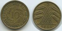 10 Reichspfennig 1933 J Hamburg Deutsches Reich Weimar G4806 - Germany Weimar Sehr Schön - Vorzüglich