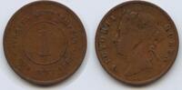 Straits Settlements Malaysia Singapur 1 Cent G6203 - British Crown colony Queen Victoria 1837-1901 -