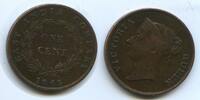Straits Settlements Singapur Malaysia One Cent (1 Cent) G6156 - Queen Victoria 1837-1901 British Crown colony -