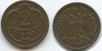 Österreich Kaiserreich 2 Heller H1125 - Franz Joseph I. 1848-1916 Austria -