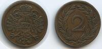 RDR Österreich Wien 2 Kreuzer GX447 - Wiener Armenhausgeld Doppeladler ND CVI RAR -