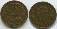 Ungarn Magyar Királyság 2 Filler G14832 - Admiral Miklos Horty Hungary -