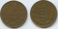 Guernsey 8 Doubles G7490 - British Dependency Georg VI. 1936-1952 Bailiwick of Guernsey -