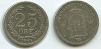 Schweden 25 Öre (25 Øre) Silber M#6019 - Oscar II. 1872-1907 Svergie Sweden -