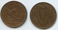 Ireland One Penny (1 Pingin) G6428 - Hen with chicks -