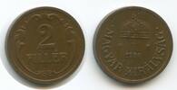 Ungarn 2 Filler G14808 - Miklós Horthy Hungary Magyar Királyság -