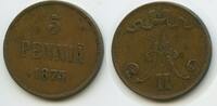 Finnland 5 Penniä G13901 - Alexander II. 1855-1881 Russia Finnland -