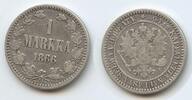 Finnland 1 Markka Silber G2147 - Alexander II.1855-1881 Finland -