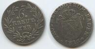 Baden-Durlach 6 Kreuzer Silber G14236 - Karl Ludwig Friedrich 1811-1818 German States Baden Durlach -