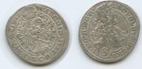 RDR Schlesien Brieg Böhmen 3 Kreuzer (Groschen) Silber G5277 - Leopold I. 1658-1705 Austria Bohemia Silesia -